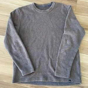 Prana Gray Crewneck Fleece Sweatshirt